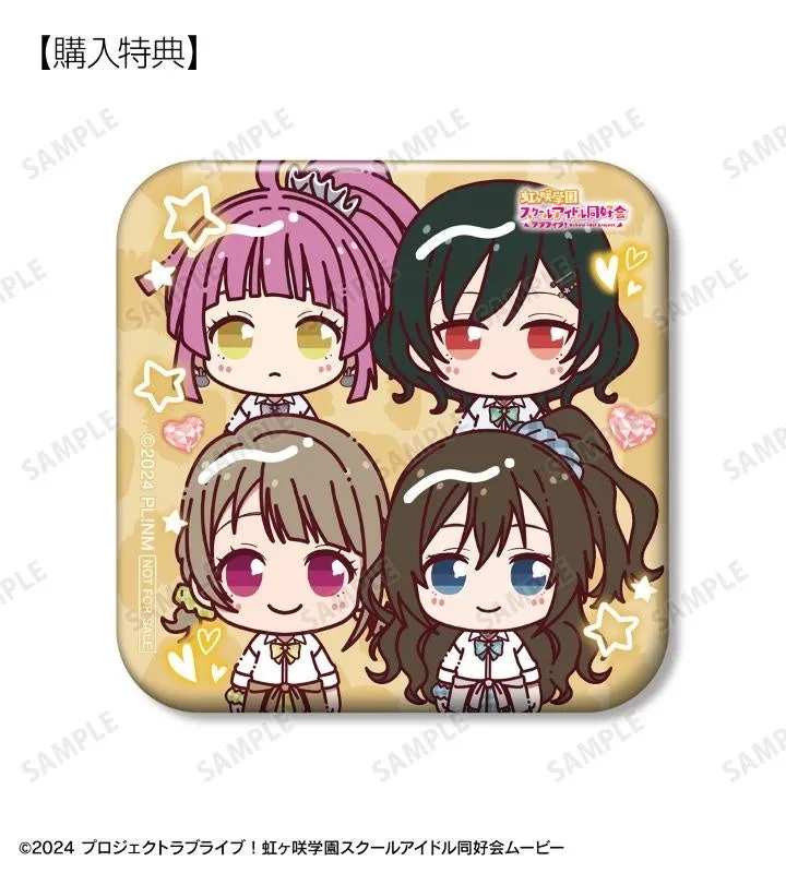 スクエア缶バッジ特典