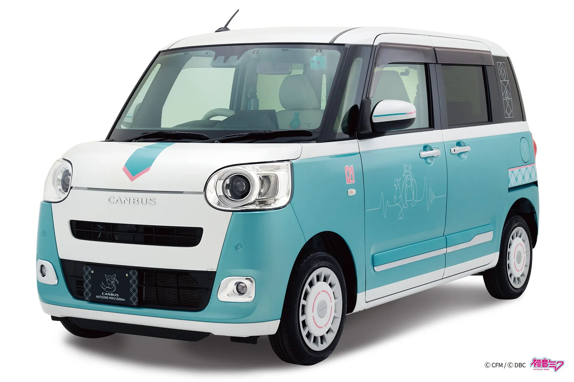 初音ミク仕様のダイハツの軽自動車CANBUS。