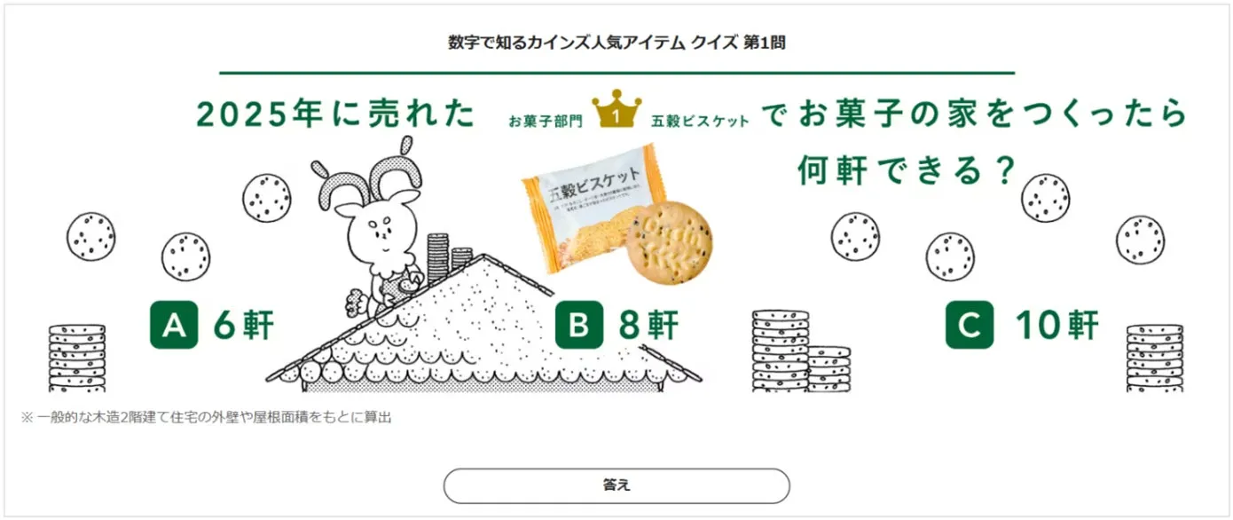 五穀ビスケットクイズ