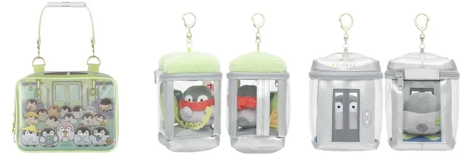 満員電車モチーフのポーチ