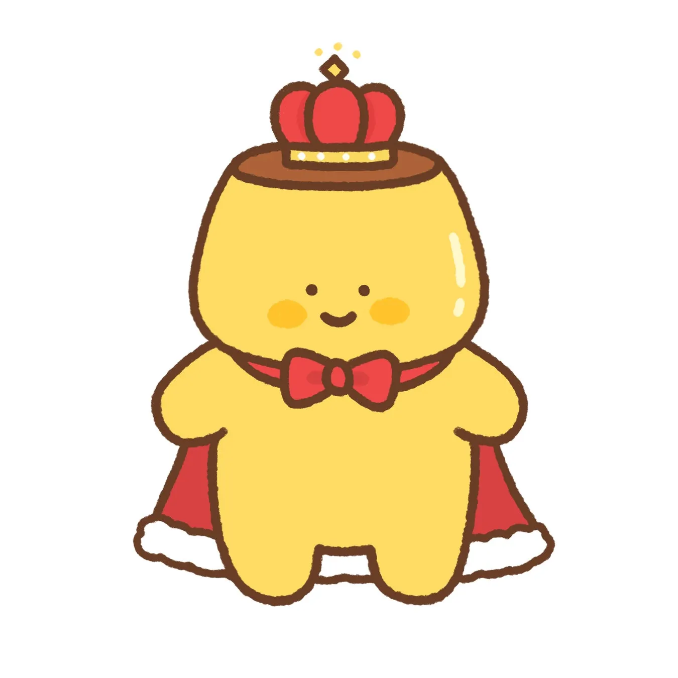 プリンのキャラクターのイラスト