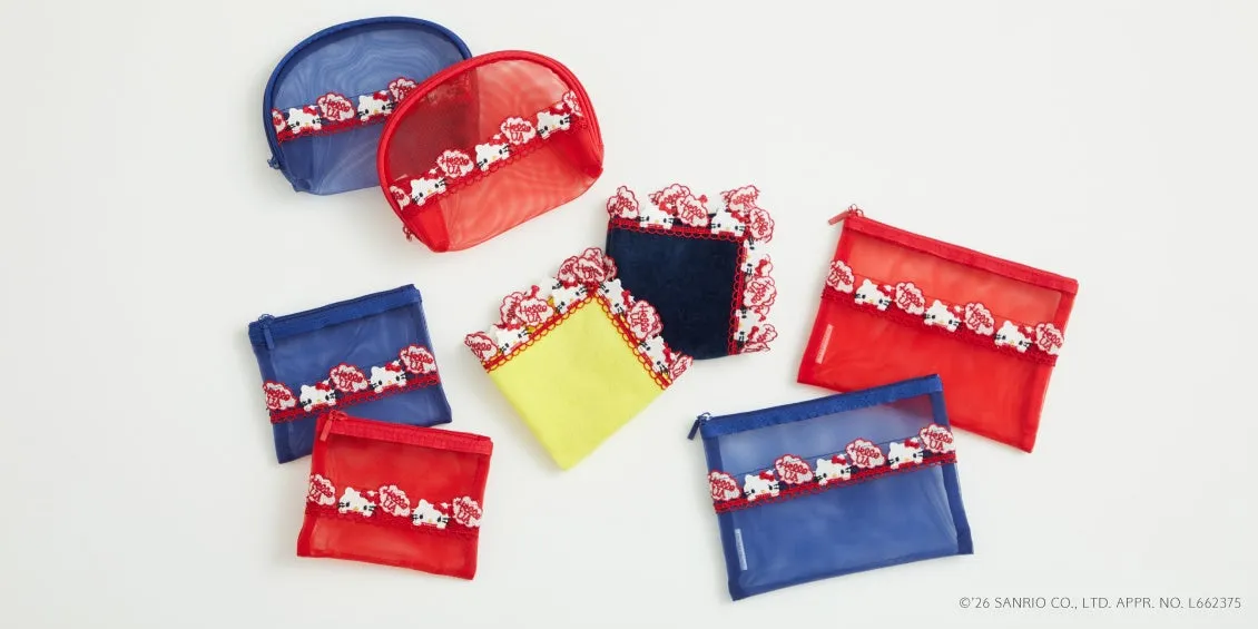 ハローキティのメッシュポーチ複数