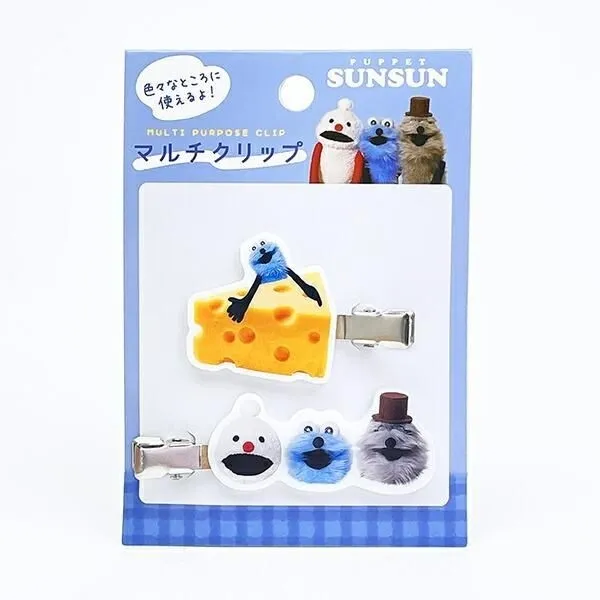 様々なキャラクターが描かれたマルチクリップセット