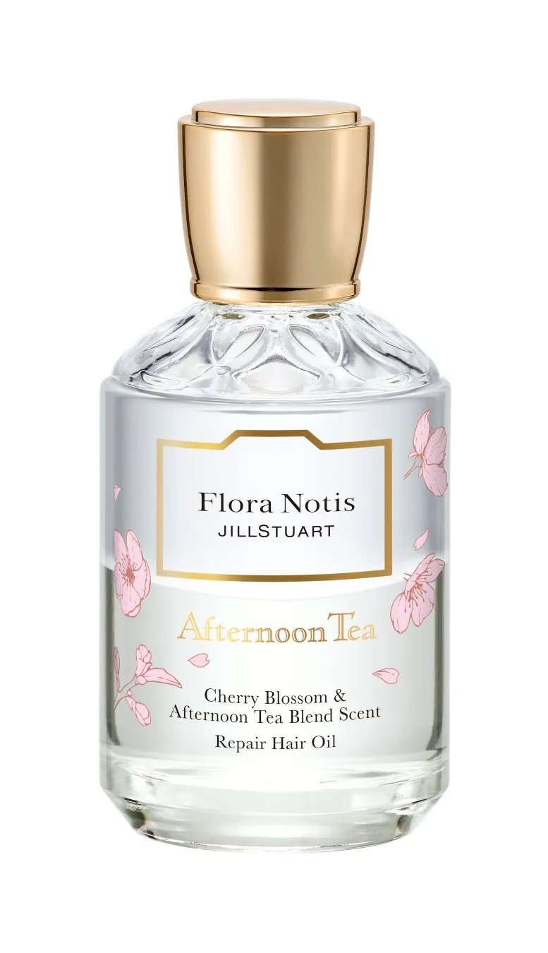 Flora Notis JILLSTUART Afternoon Tea Cherry Blossom & Afternoon Tea Blend Scent Repair Hair Oil