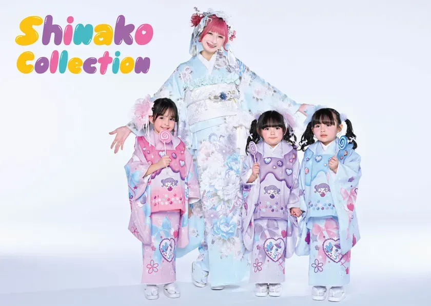 黒地にカラフルな花柄が映える振袖