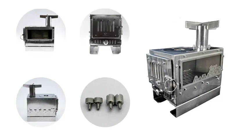 灰の処理が簡単な灰トレイ