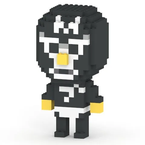 ブロックで作られたペンギンのキャラクター