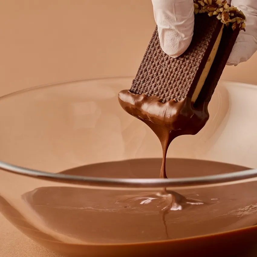 チョコレートに浸されたお菓子