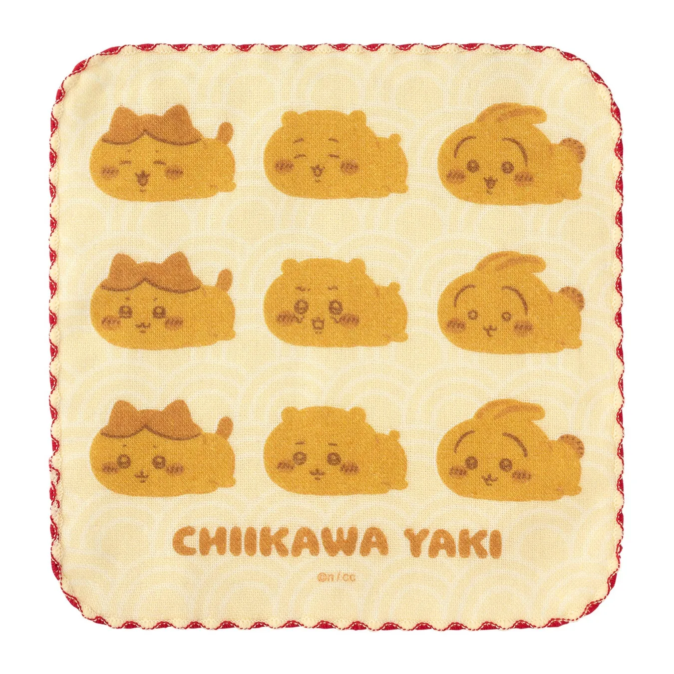 ちいかわ焼き ガーゼハンドタオル 黄色