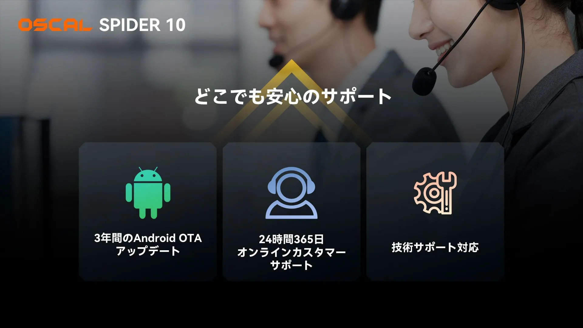 OSCAL SPIDER 10 Android OTA アップデート オンラインカスタマーサポート