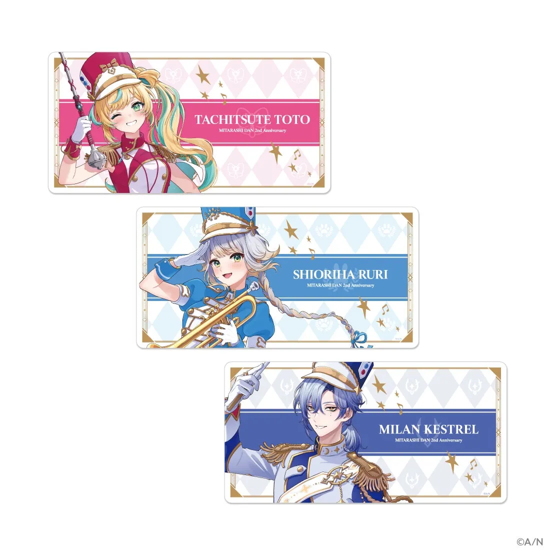 みたらし団 2周年記念 大判ラバーマット(関連イラスト)