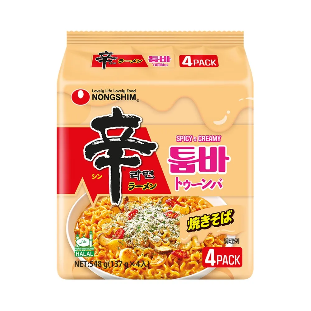 辛ラーメン トゥーンバ 4食入 袋麺パッケージ