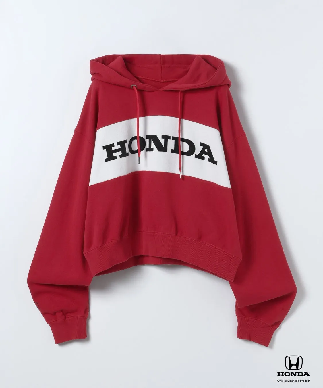 赤色のHONDAロゴ入りパーカー