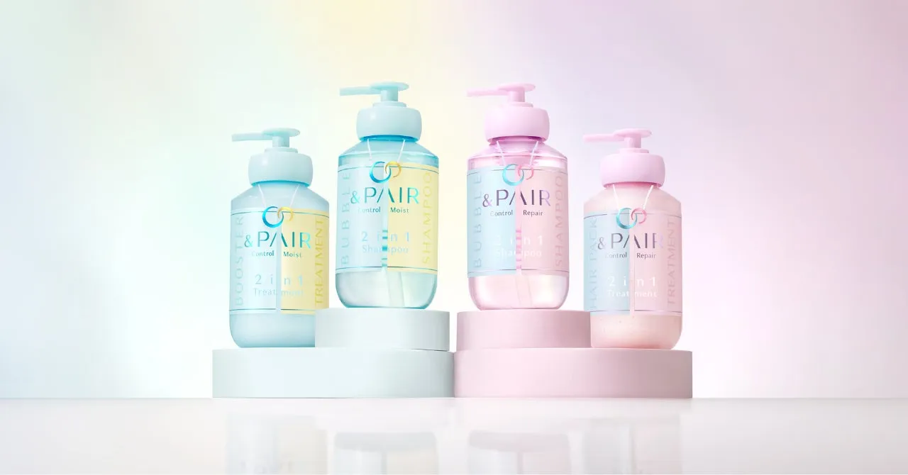 様々な&PAIRヘアケア製品