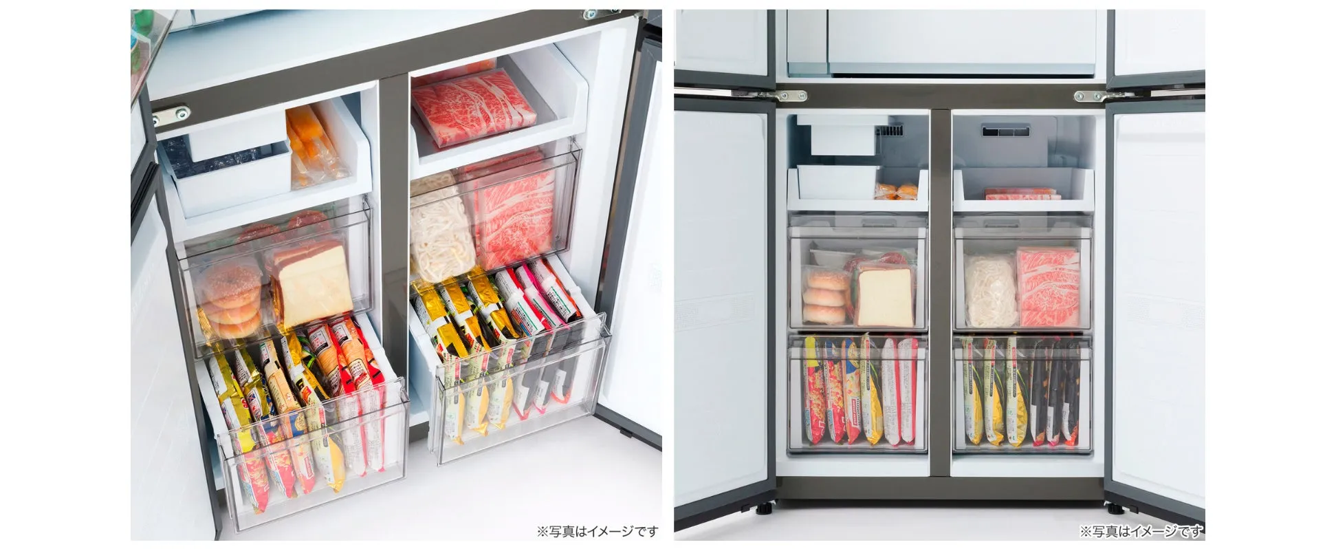 冷凍庫の整理整頓