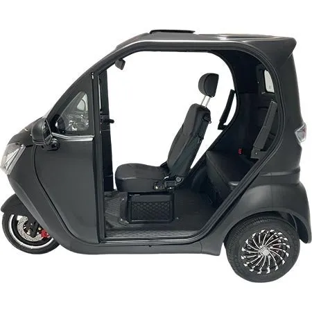 黒い三輪電気自動車