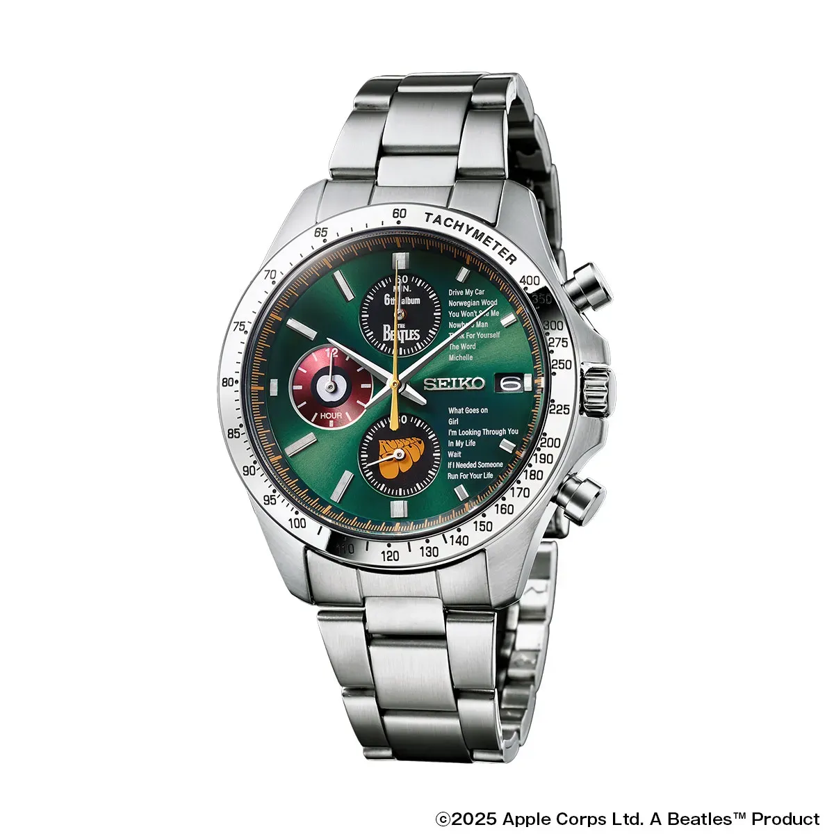 アルバムジャケットをイメージした文字盤