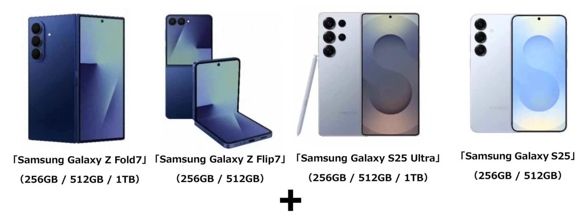 Samsung Galaxyスマートフォンラインナップ