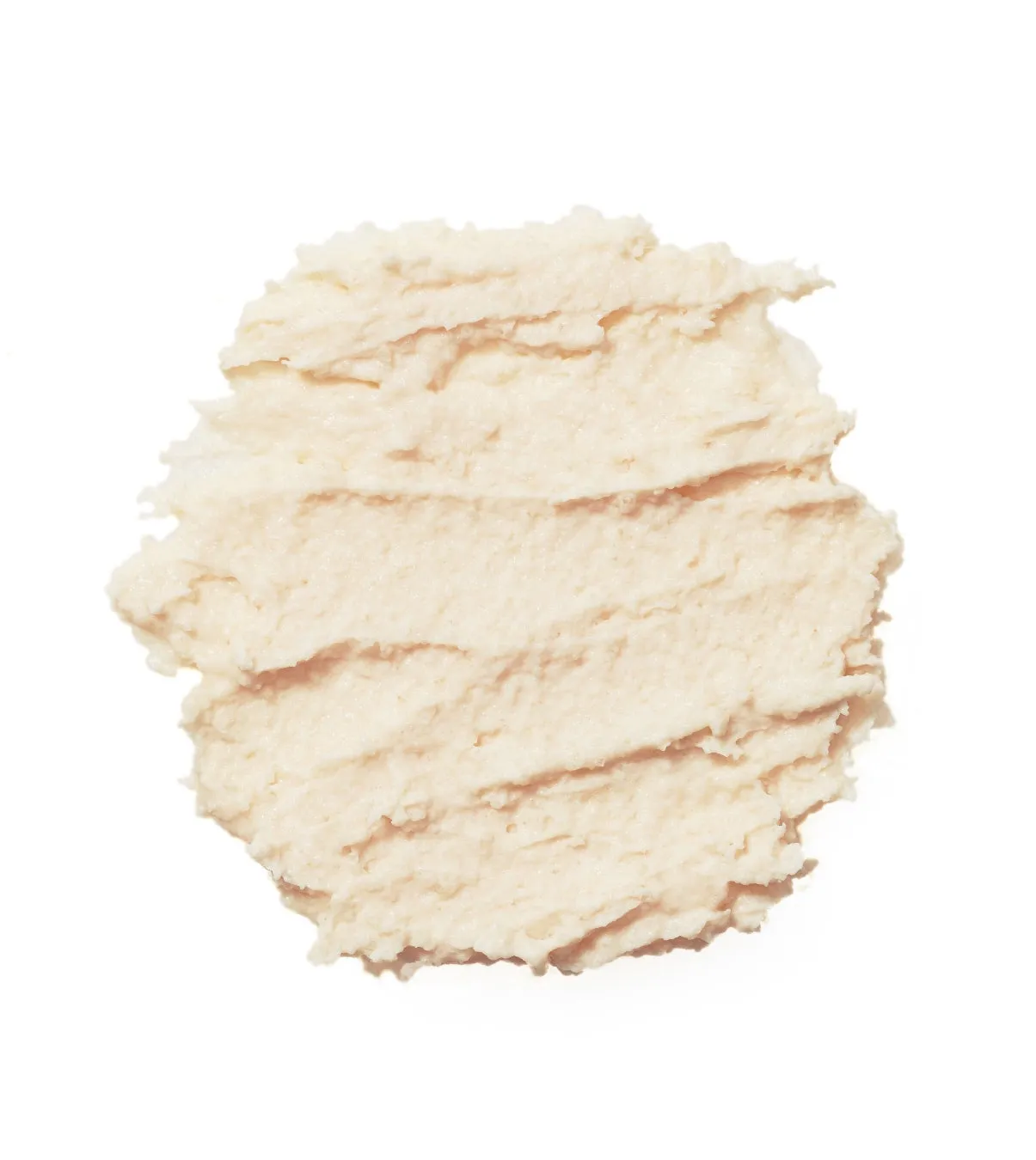 白い背景にクリーム色の塗りつぶし。テクスチャは滑らかで、塗りつぶしは円形。