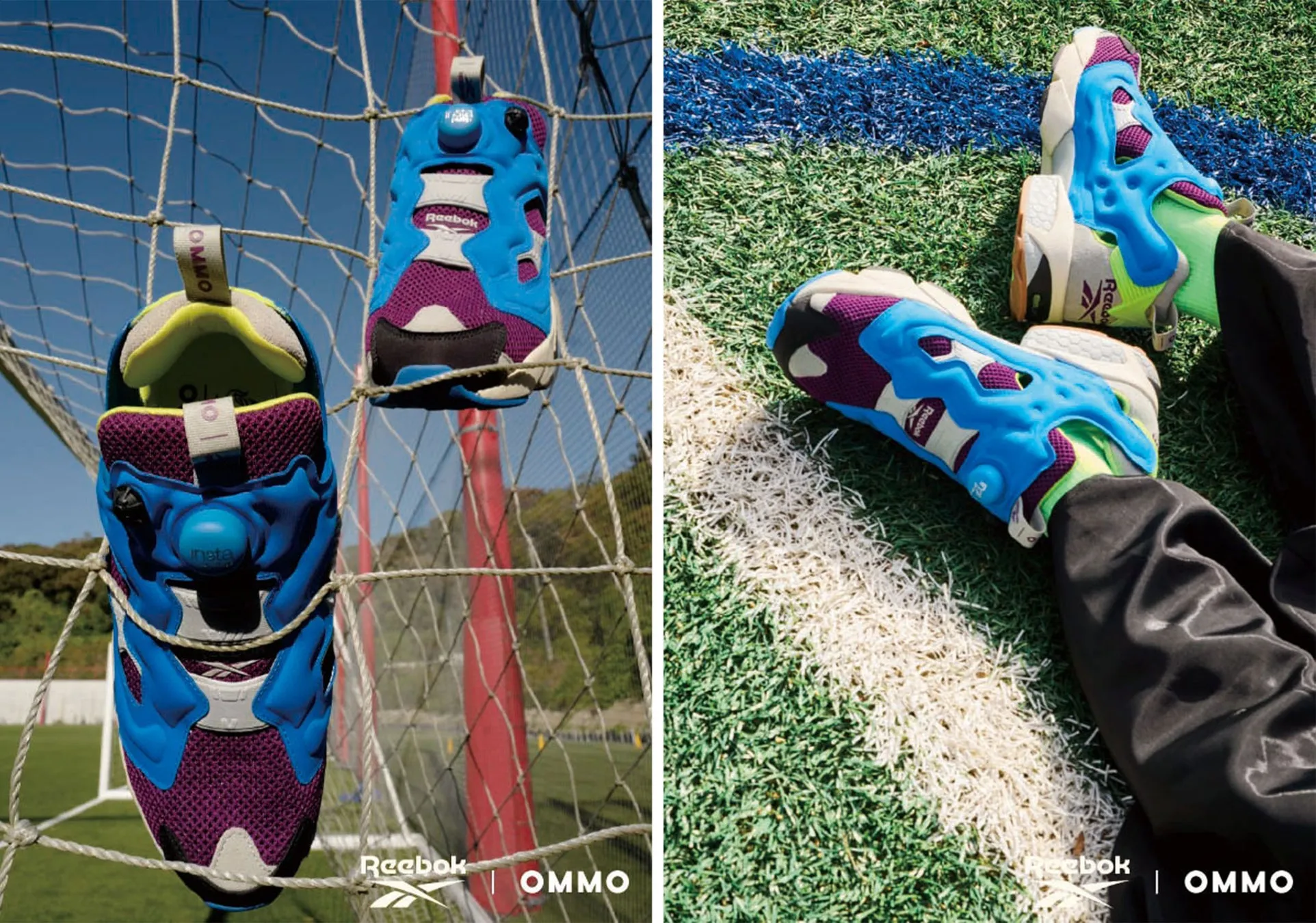 Reebok OMMO 青いスニーカー