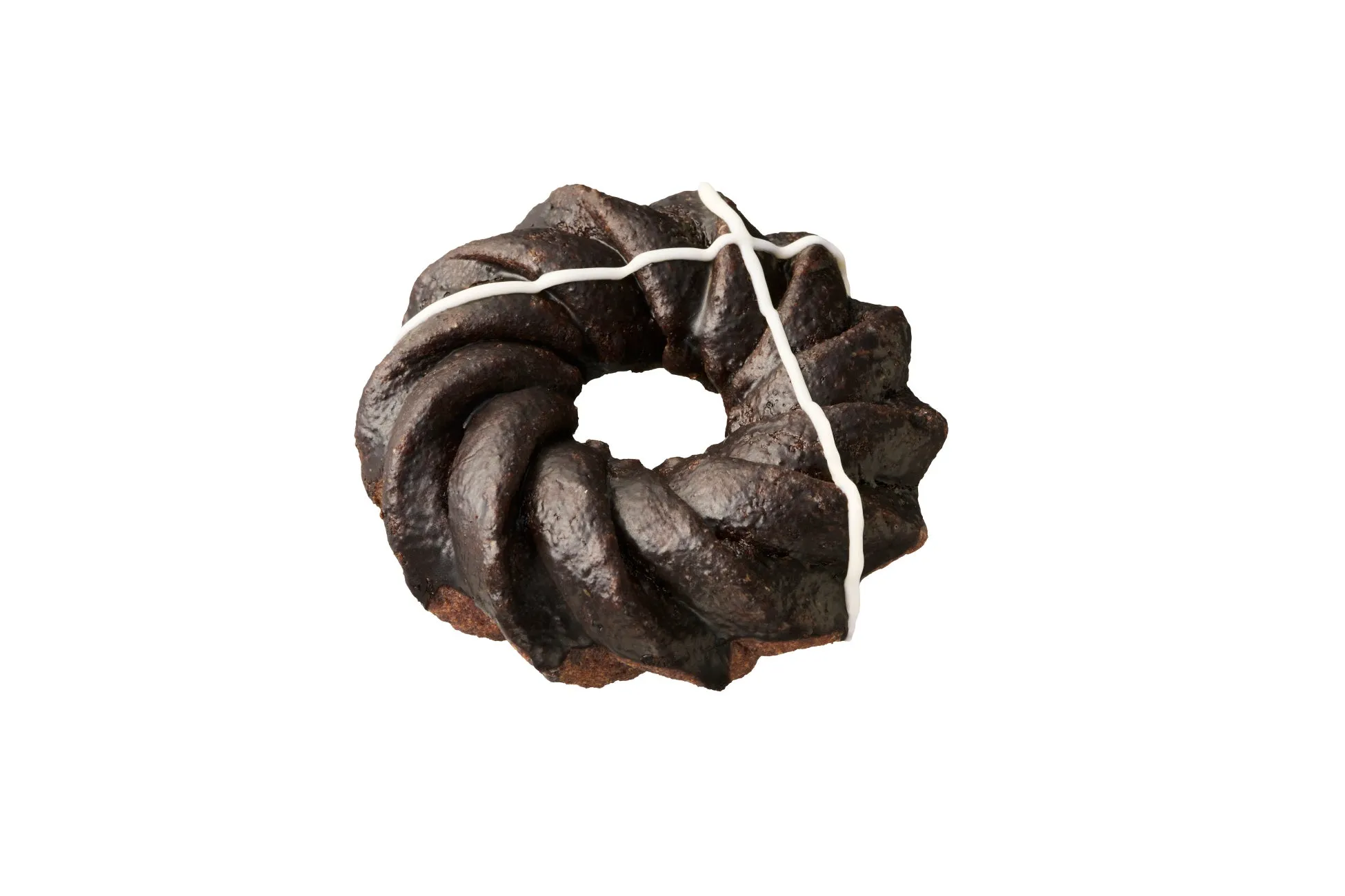 チョコレートドーナツのクローズアップ