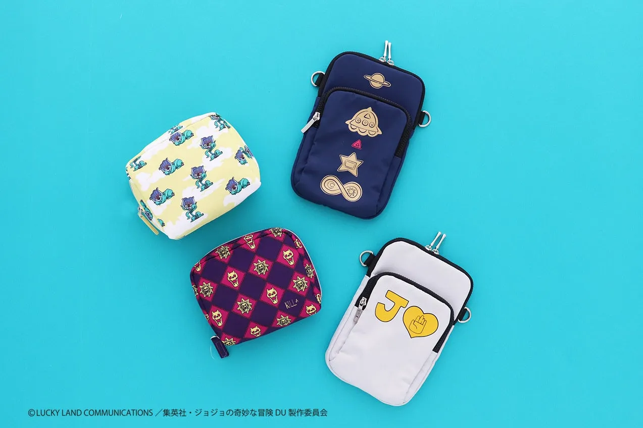ジョジョデザインのポーチが4つ