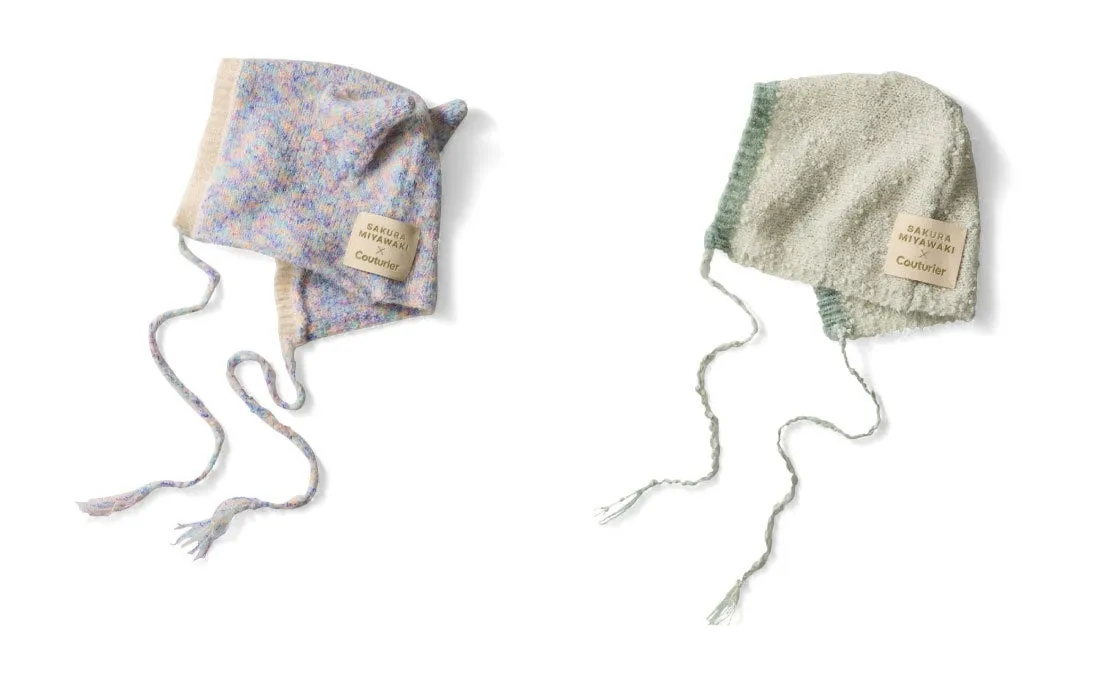 2つのニット帽の画像