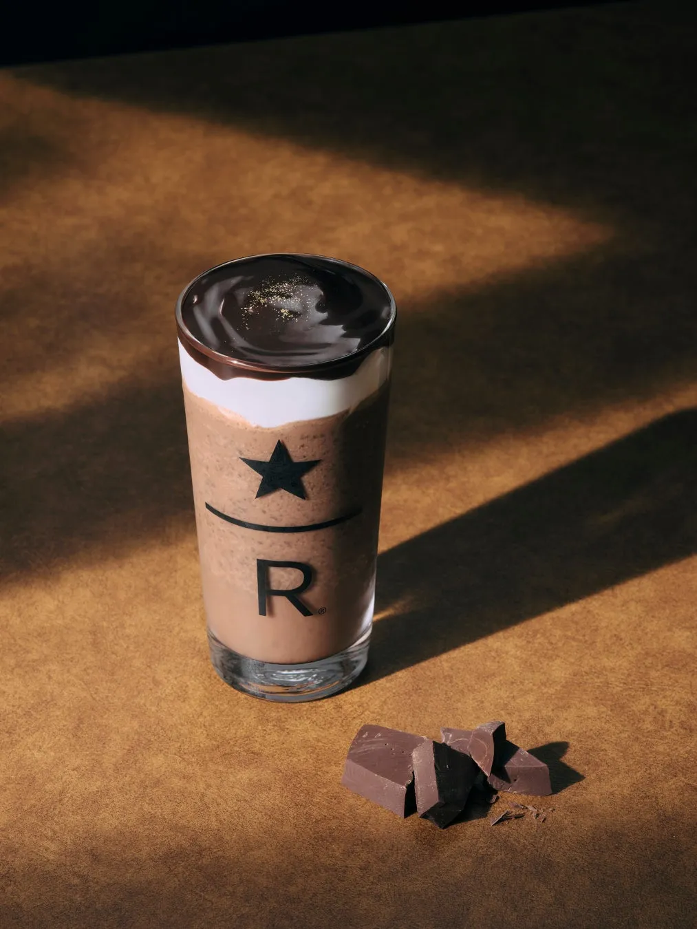 チョコレートドリンクのクローズアップ