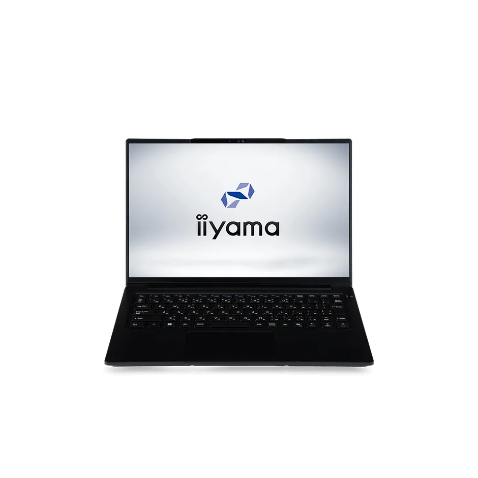 iiyamaのロゴが表示されたノートパソコン