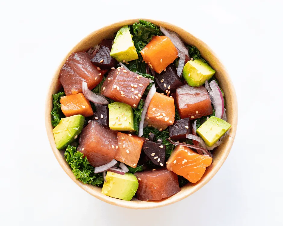 ポキ丼のアップ