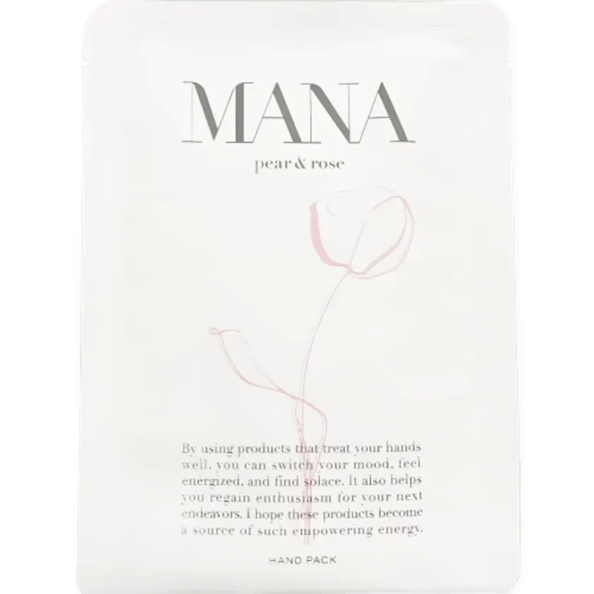 プレゼントされるハンドパック「MANA」