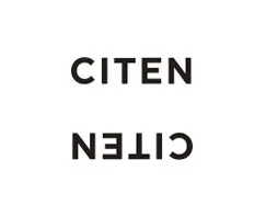 CITENという文字が上下に配置された画像。