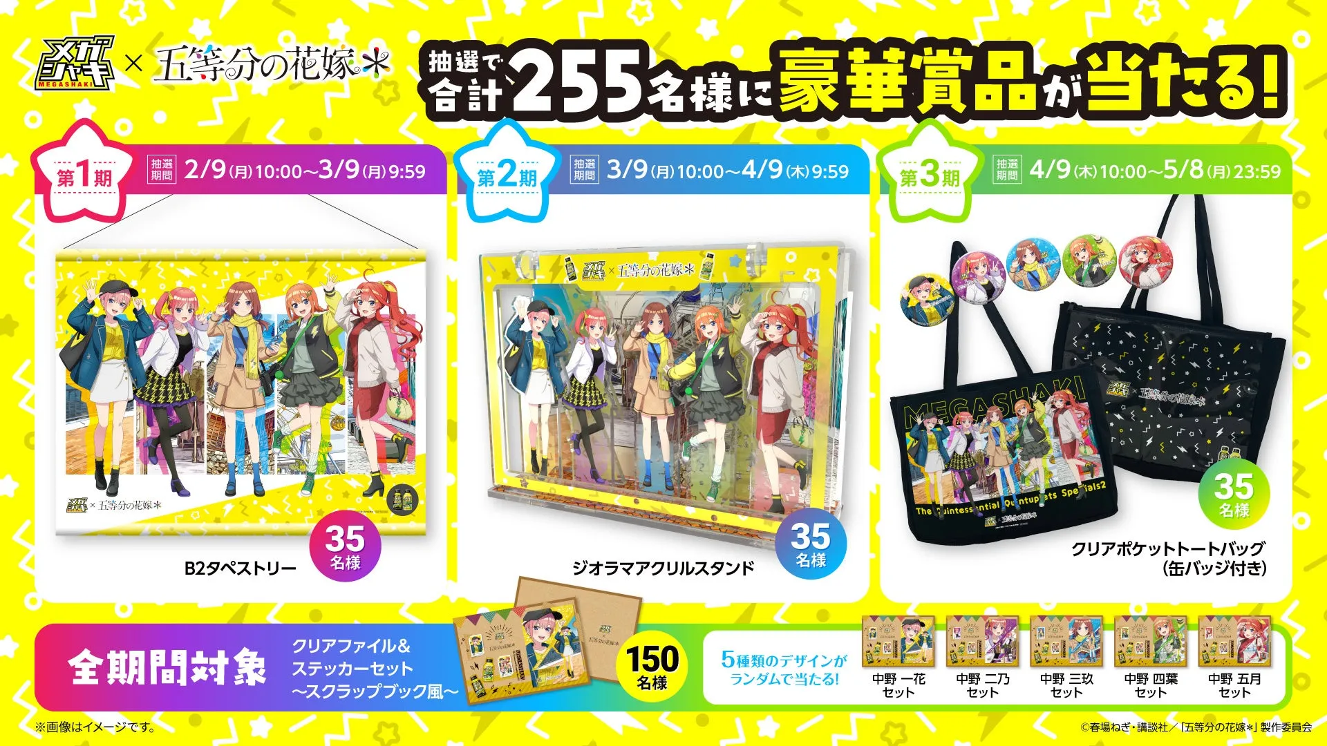 メガシャキキャンペーン賞品