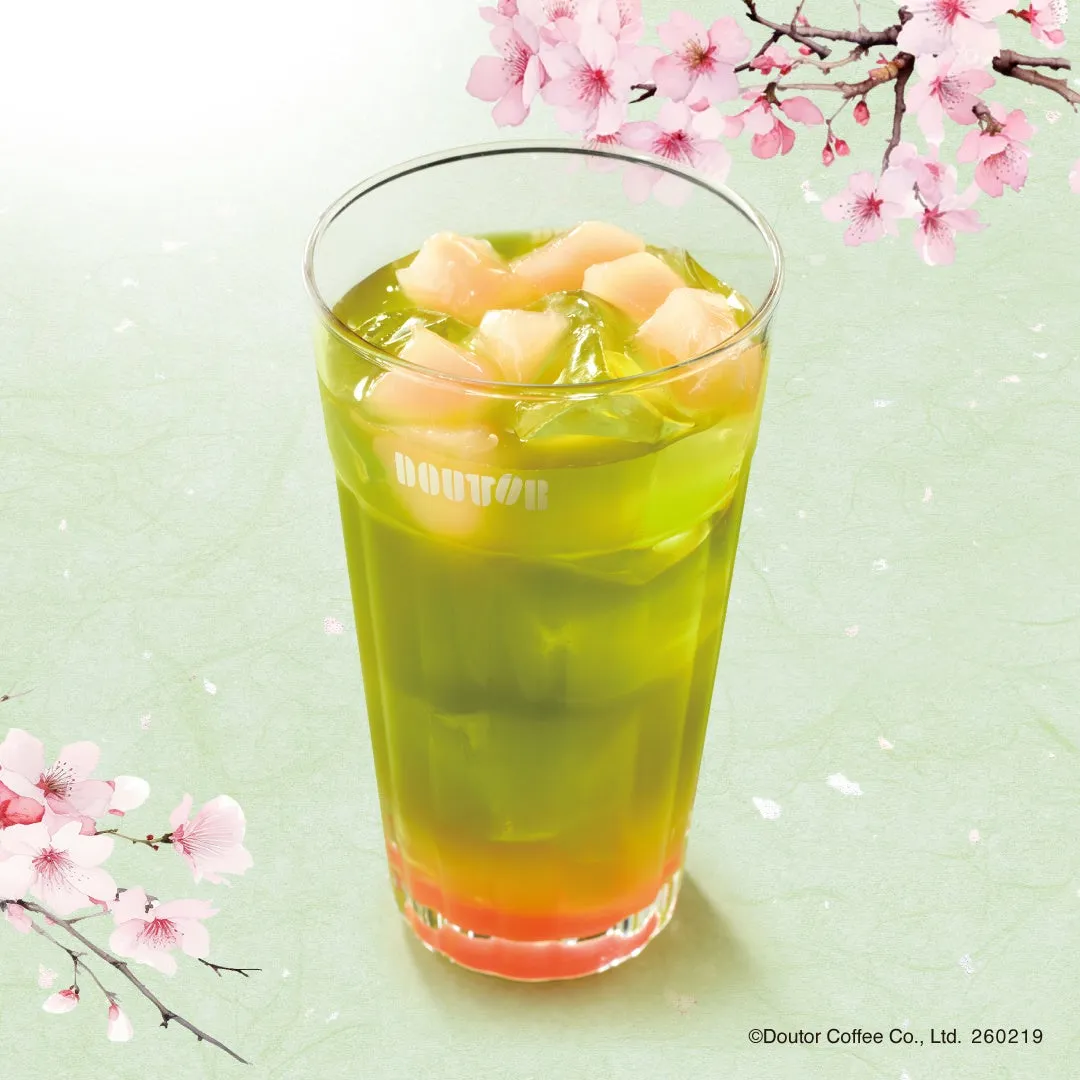 ゆず香る 抹茶わらびもちオレ～桜～