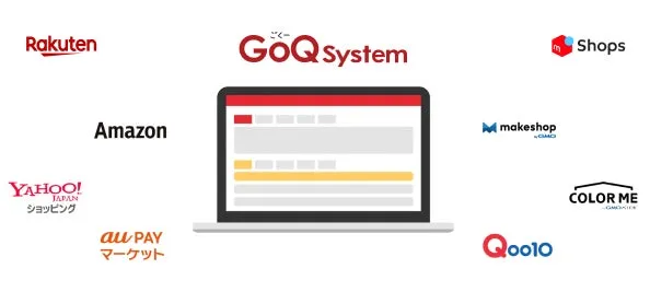 GoQ Systemと連携するECサイトのロゴ