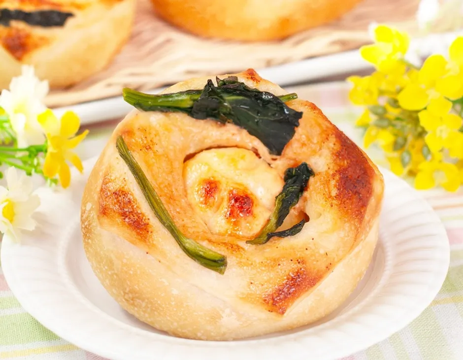 菜の花と明太じゃがバター