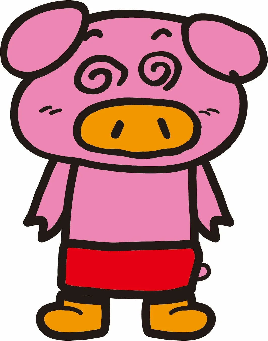 ブタメンくんのイラスト