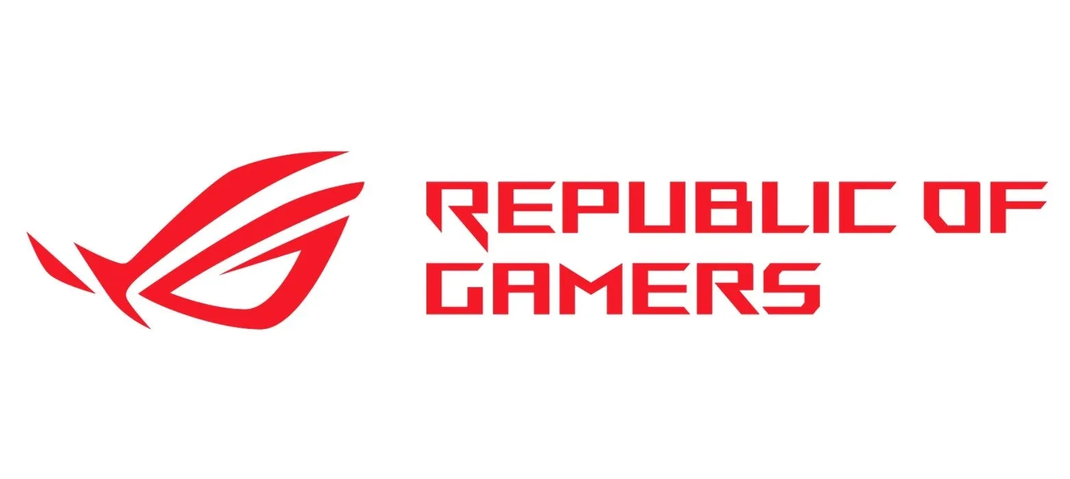 赤色のROG (Republic of Gamers) のロゴ