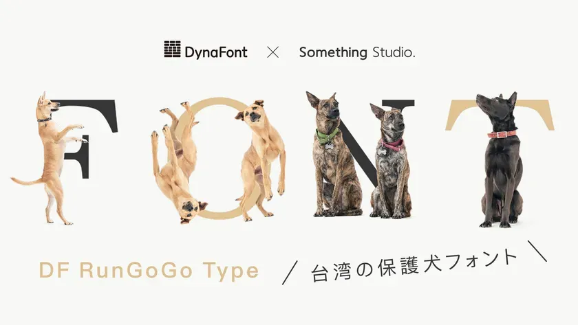 DynaFont × Something Studio. FONT DF RunGoGo Type / 台湾の保護犬フォント