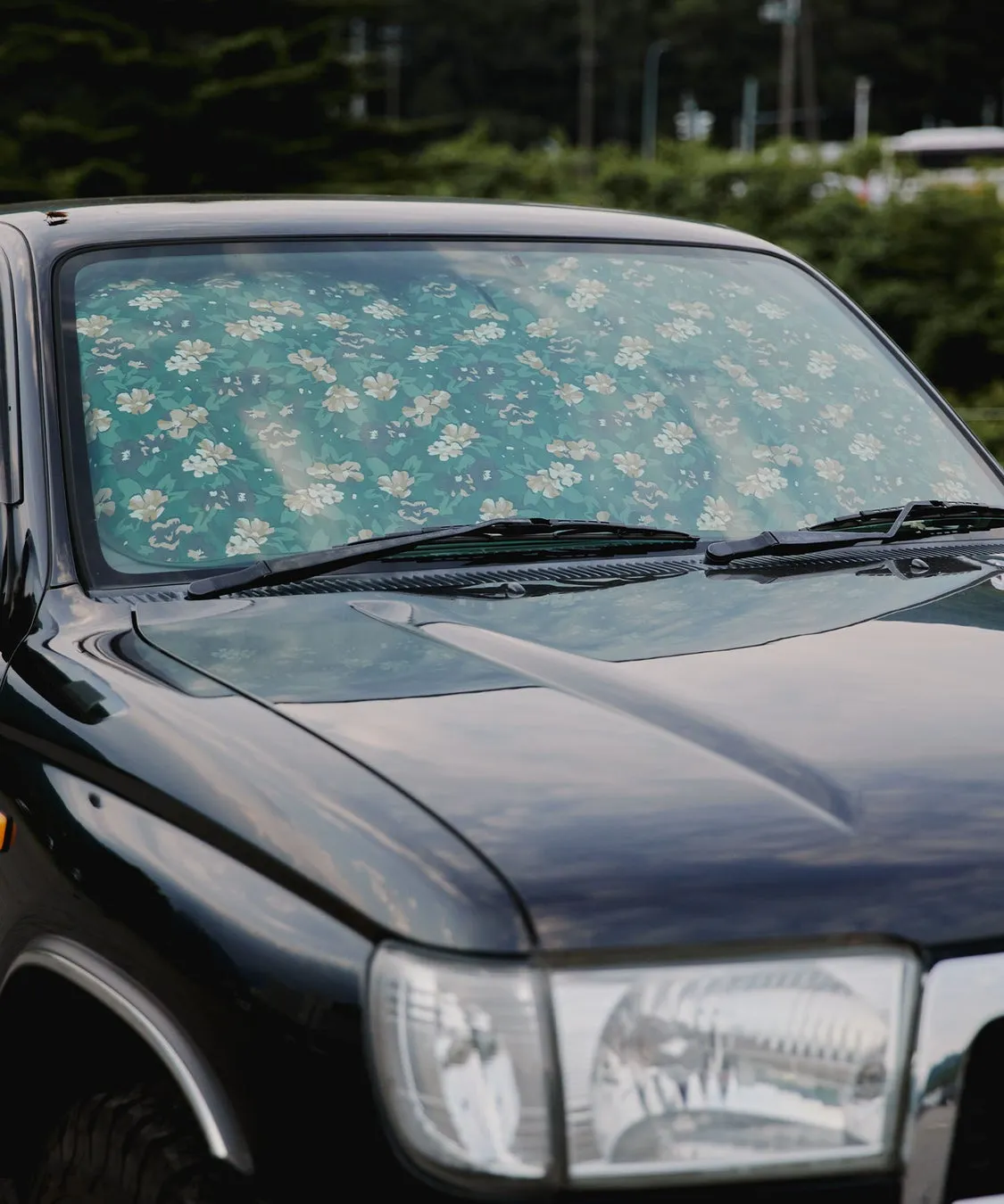 花柄のサンシェード