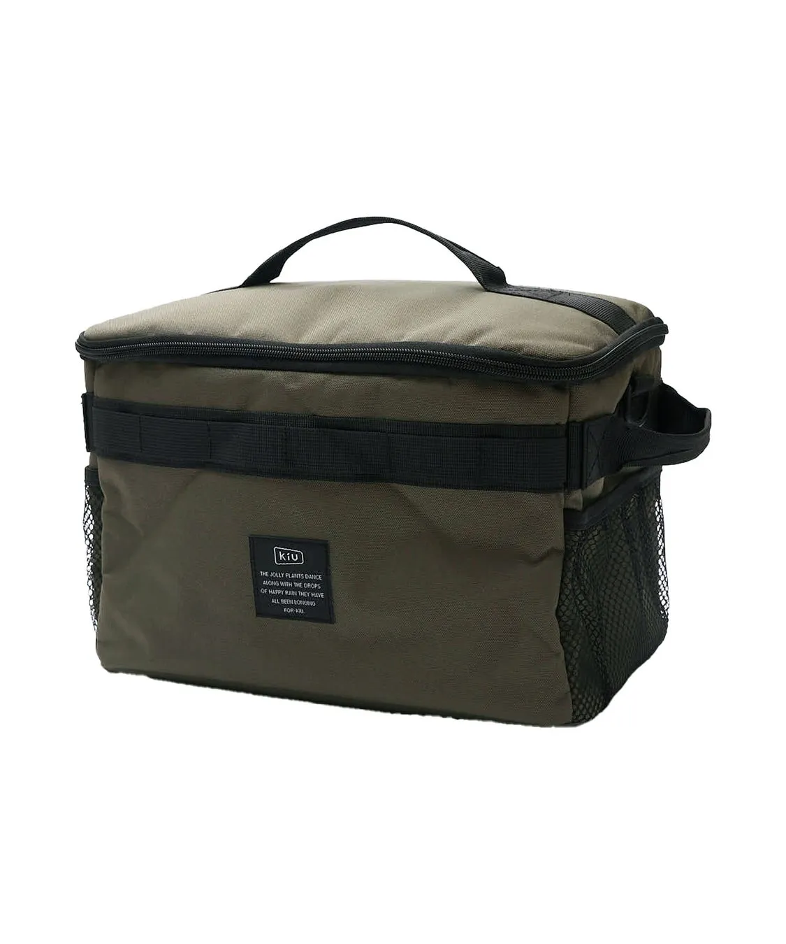 カーキ色のクーラーバッグ（フォールディングストレージボックスのイメージ）